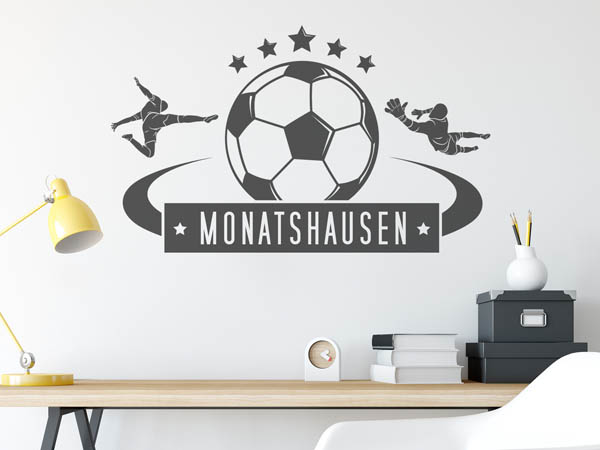 Wandtattoo Monatshausen Fußball