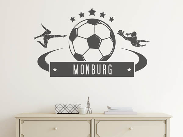 Wandtattoo Monburg Fußball