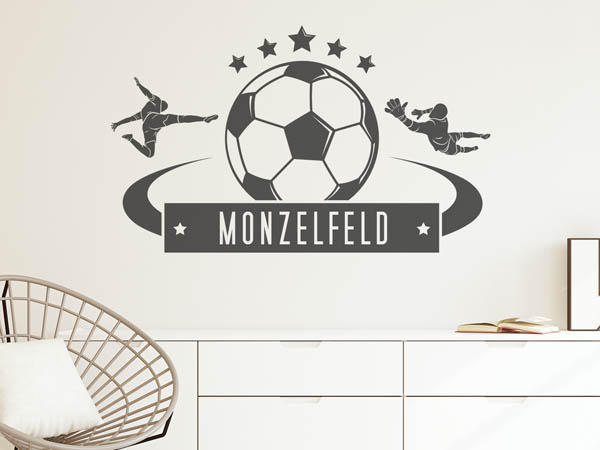 Wandtattoo Monzelfeld Fußball