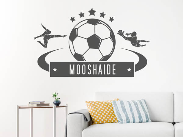 Wandtattoo Mooshaide Fußball