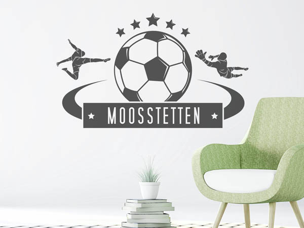 Wandtattoo Moosstetten Fußball