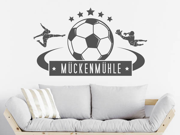 Wandtattoo Mückenmühle Fußball