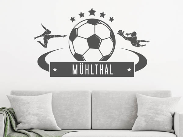 Wandtattoo Mühlthal Fußball