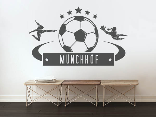 Wandtattoo Münchhöf Fußball