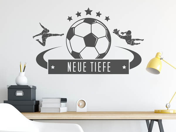 Wandtattoo Neue Tiefe Fußball