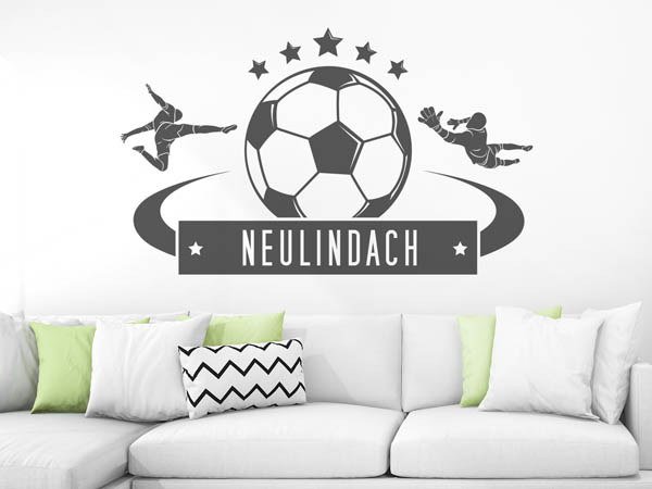 Wandtattoo Neulindach Fußball