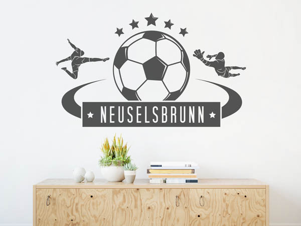 Wandtattoo Neuselsbrunn Fußball