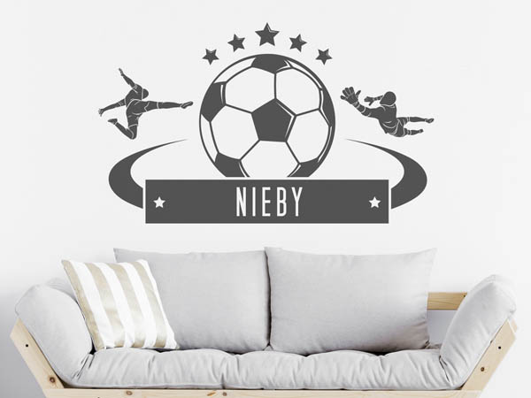 Wandtattoo Nieby Fußball