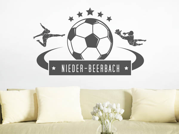 Wandtattoo Nieder-Beerbach Fußball