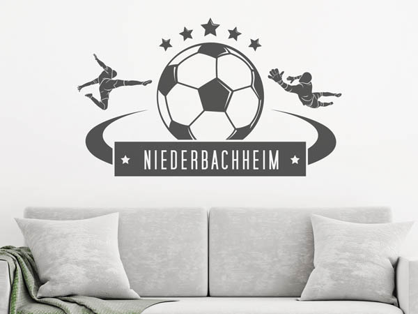 Wandtattoo Niederbachheim Fußball