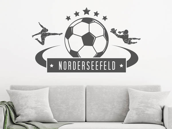 Wandtattoo Norderseefeld Fußball