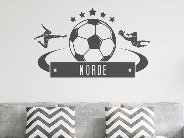 Wandtattoo Nörde Fußball