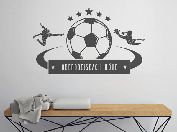 Wandtattoo Oberdreisbach-Höhe Fußball