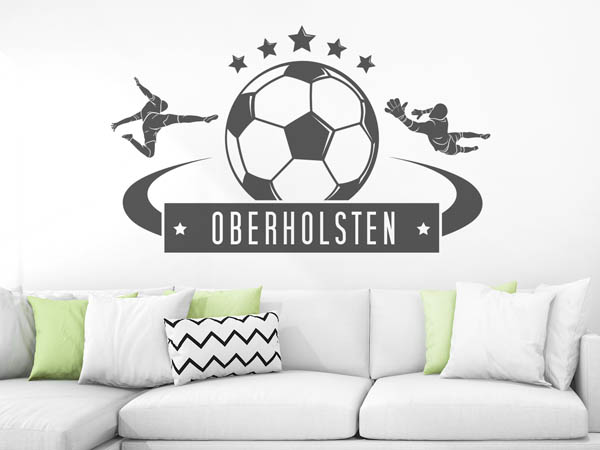 Wandtattoo Oberholsten Fußball