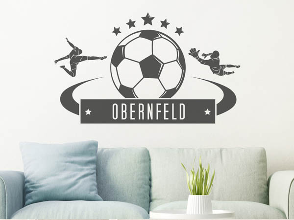 Wandtattoo Obernfeld Fußball