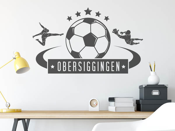Wandtattoo Obersiggingen Fußball