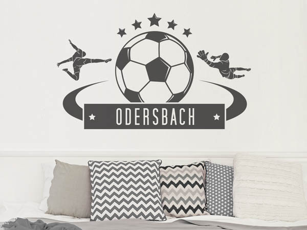 Wandtattoo Odersbach Fußball