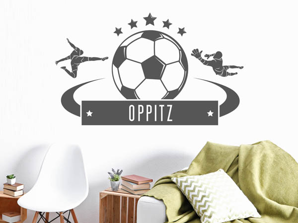 Wandtattoo Oppitz Fußball