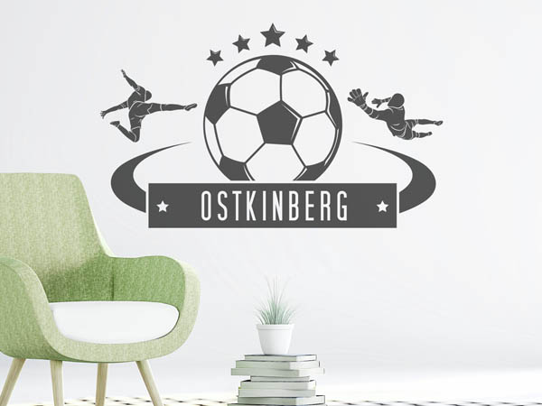 Wandtattoo Ostkinberg Fußball