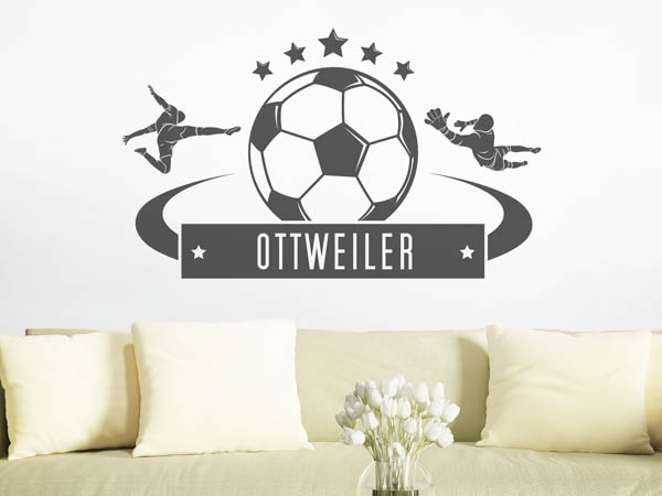 Wandtattoo Ottweiler Fußball