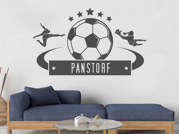Wandtattoo Panstorf Fußball