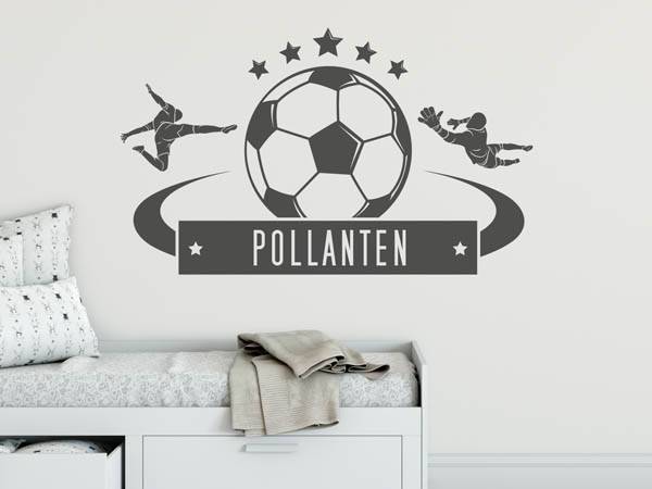 Wandtattoo Pollanten Fußball