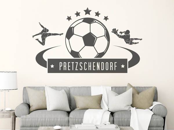Wandtattoo Pretzschendorf Fußball