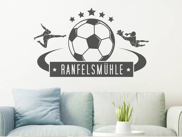 Wandtattoo Ranfelsmühle Fußball