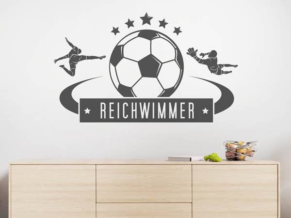 Wandtattoo Reichwimmer Fußball