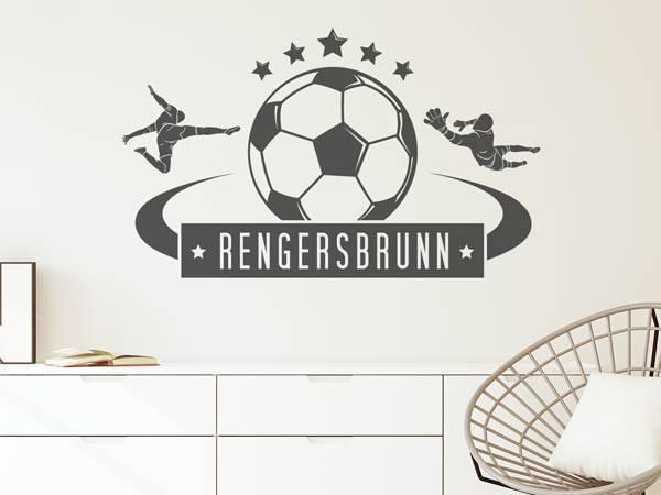 Wandtattoo Rengersbrunn Fußball