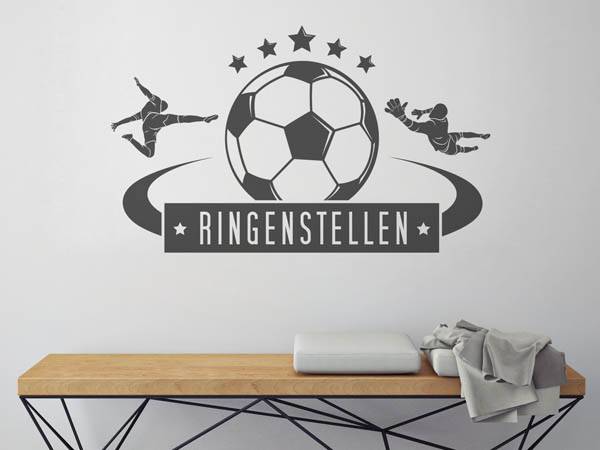 Wandtattoo Ringenstellen Fußball