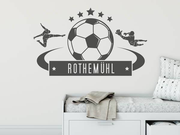 Wandtattoo Rothemühl Fußball