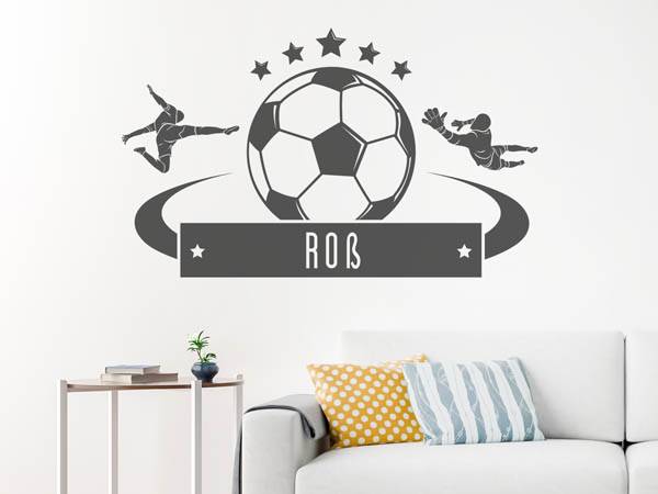 Wandtattoo Roß Fußball