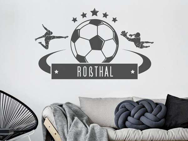 Wandtattoo Roßthal Fußball