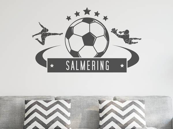 Wandtattoo Salmering Fußball