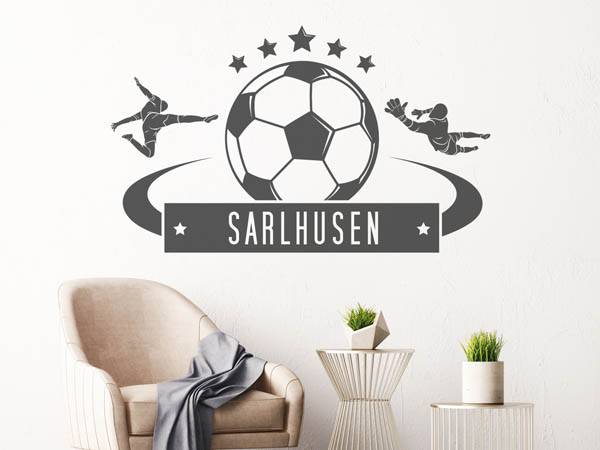 Wandtattoo Sarlhusen Fußball