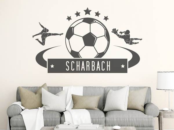 Wandtattoo Scharbach Fußball