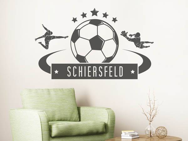 Wandtattoo Schiersfeld Fußball