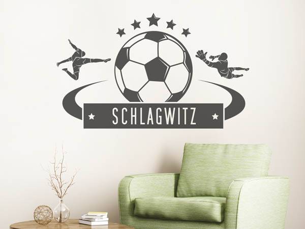 Wandtattoo Schlagwitz Fußball