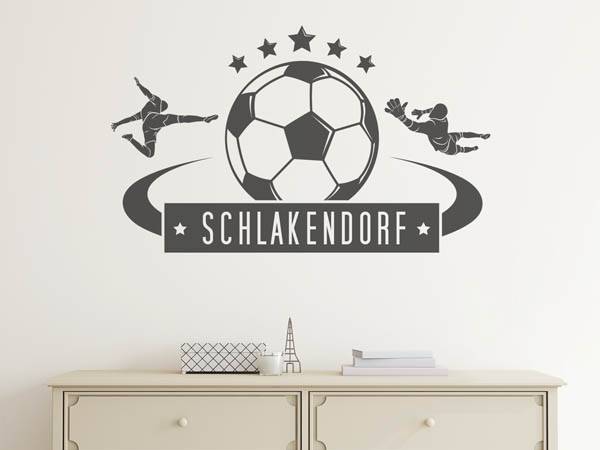 Wandtattoo Schlakendorf Fußball