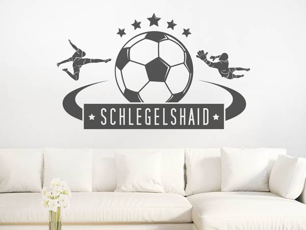 Wandtattoo Schlegelshaid Fußball