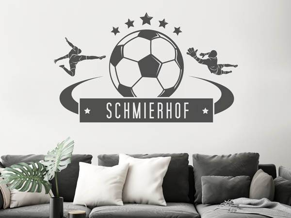 Wandtattoo Schmierhof Fußball