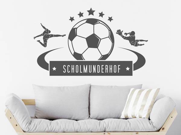 Wandtattoo Scholmunderhof Fußball