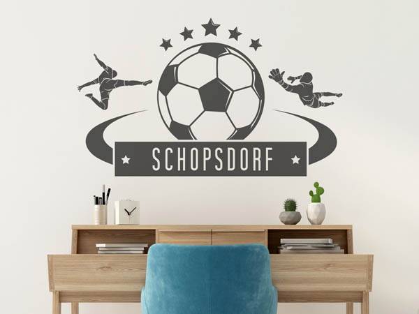 Wandtattoo Schopsdorf Fußball