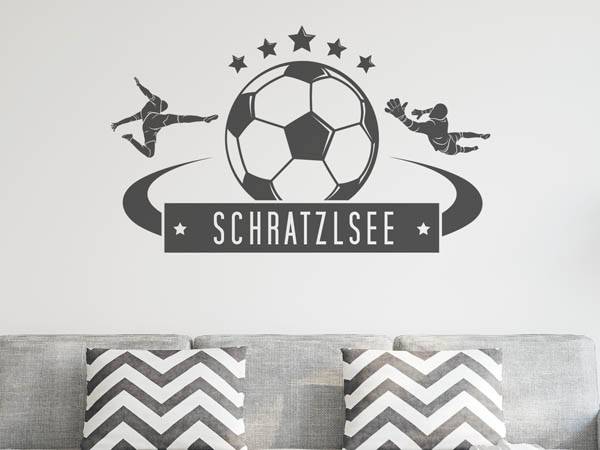 Wandtattoo Schratzlsee Fußball