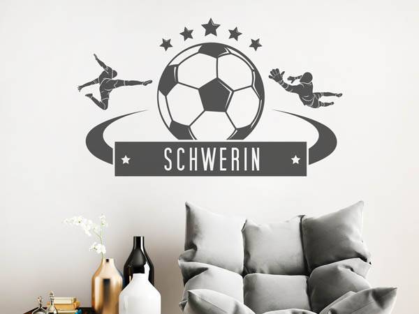 Wandtattoo Schwerin Fußball