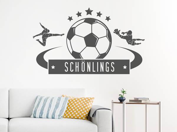 Wandtattoo Schönlings Fußball