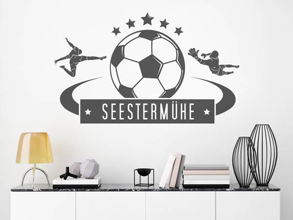 Wandtattoo Seestermühe Fußball