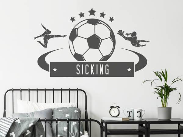 Wandtattoo Sicking Fußball