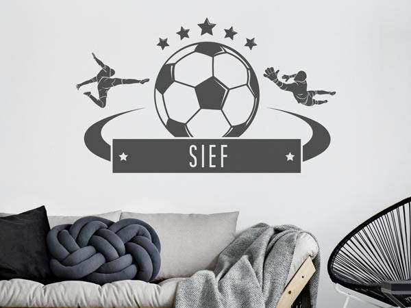 Wandtattoo Sief Fußball